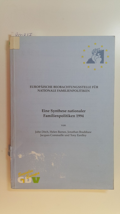 Ditch, John u.a.  Eine Synthese nationaler Familienpolitiken 1994. 