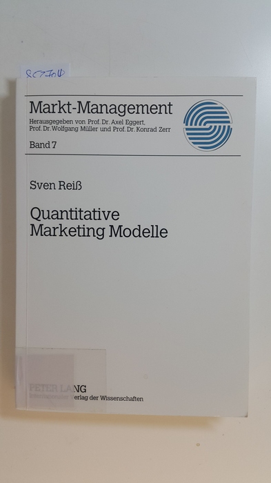 Reiß, Sven  Quantitative Marketing Modelle 
