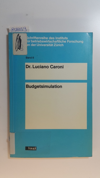 Caroni, Luciano  Budgetsimulation 