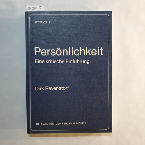 Revenstorf, Dirk   Revenstorf Persönlichkeit - Eine kritische Einführung 