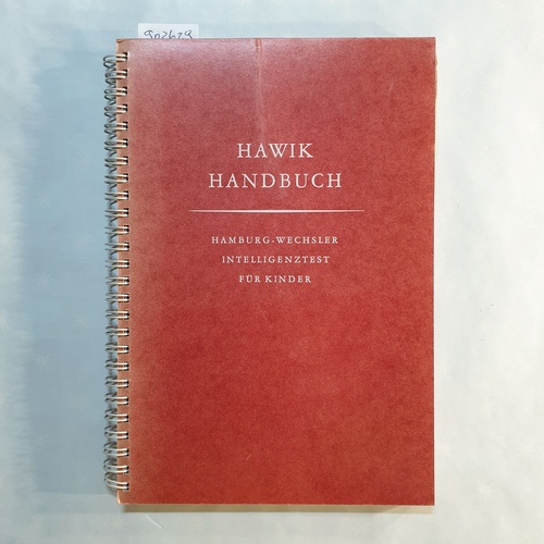 Francis P. Hardesty u. Hans J. Priester  Handbuch für den Hamburg-Wechsler Intelligenztest für Kinder 