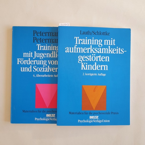 Lauth, Gerhard W..  Training mit aufmerksamkeitsgestörten Kindern + 	Training mit Jugendlichen : Förderung von Arbeits- und Sozialverhalten (2 BÜCHER) 