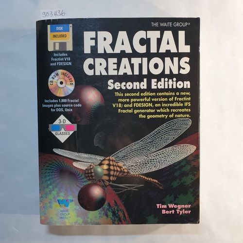 Wegner, Timothy, Peterson, Mark  Fractal Creations/Book, Cd-Rom, Disk and 3-D Glasses 