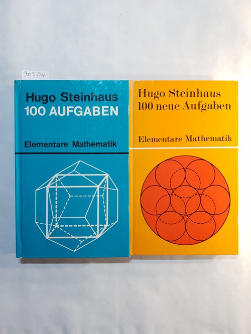 Steinhaus, Hugo  1. 100 Aufgaben Elementare Mathematik. / 2. 100 neue Aufgaben Elementare Mathematik. (2 BÜCHER) 