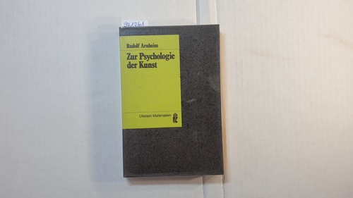 Arnheim, Rudolf  Zur Psychologie der Kunst 