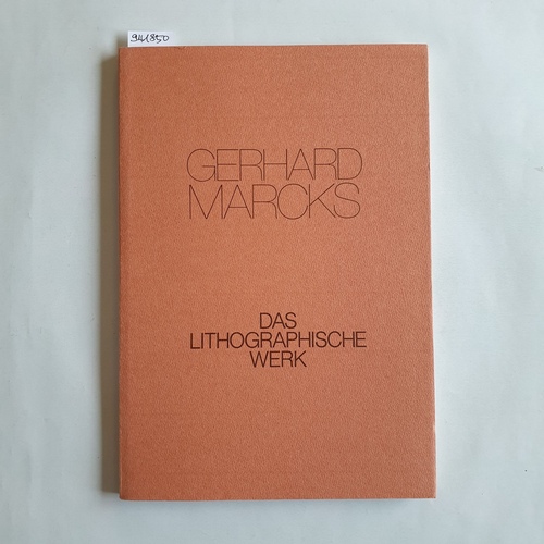   Gerhard Marcks: Das lithographische Werk. Ausstellung vom 18. Februar bis 19. März 1983, 