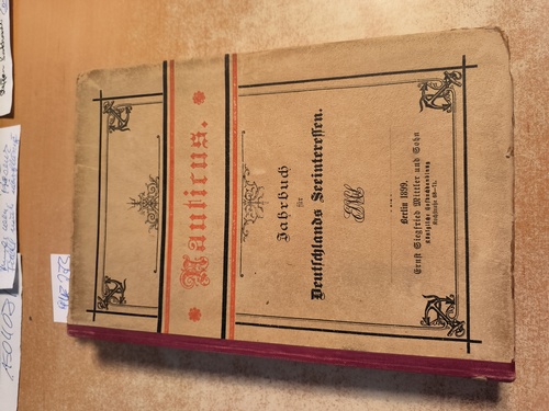 Nauticus [d.i. Henri de Méville]  Nauticus. Jahrbuch für Deutschlands Seeinteressen. Hier 1. Jahrgang 1899 