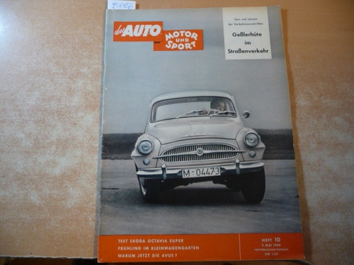 (Hrsg.) Pietsch, Paul  DAS AUTO, MOTOR UND SPORT. Heft 10/9. Mai 1959 