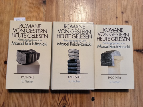 Reich-Ranicki, Marcel (Hrsg.)  Romane von gestern - heute gelesen Band. 1., 1900-1918 + Band. 2., 1918-1933 + Band. 3, 1933-1945 (3 BÜCHER) 