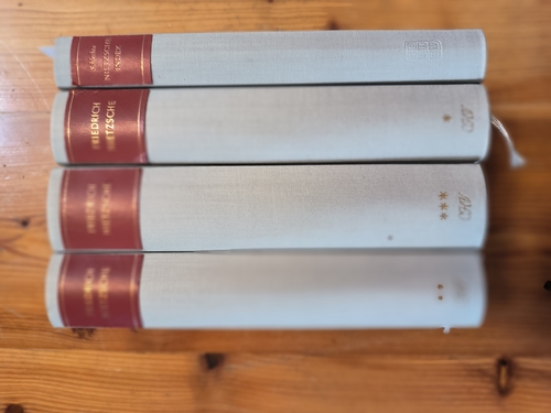 Nietzsche, Friedrich  Werke in drei Bänden + Nietzsche-Index (4 Bücher) 
