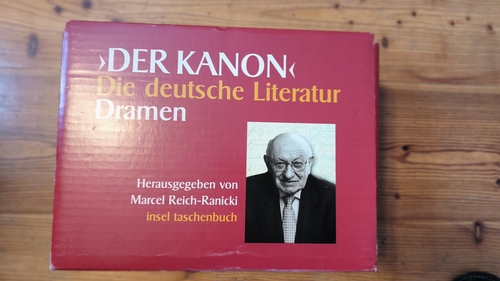 Reich-Ranicki, Marcel  Der Kanon. Die deutsche Literatur. Dramen. Acht Bände und ein Begleitband im Schuber: 8 Bände und 1 Begleitband (9 BÜCHER) 