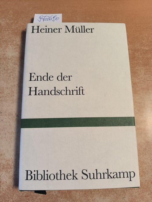 Müller, Heiner (Verfasser)  Ende der Handschrift 