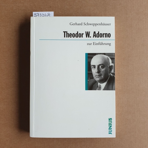 Adorno, Th. W. / Schweppenhäuser, Gerhard  Theodor W. Adorno zur Einführung. Umschlaggestaltung: Florian Zietz. 