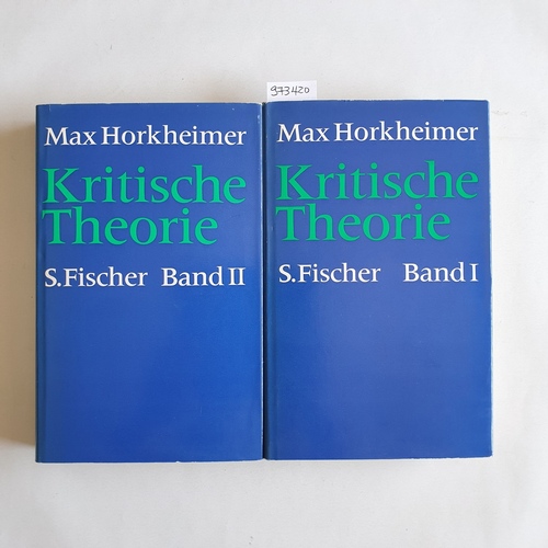 Horkheimer, Max (Verfasser)  Kritische Theorie : eine Dokumentation 