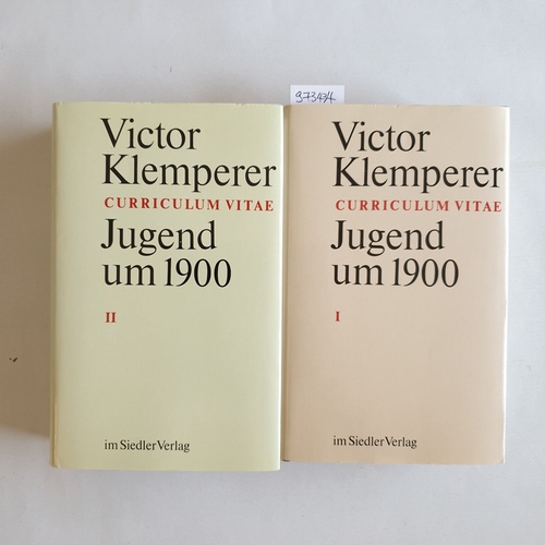 Klemperer, Victor  Curriculum vitae: Jugend um 1900 (2 BÄNDE) 
