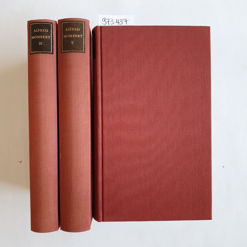 Mombert, Alfred: / Herberg, Elisabeth (Hrsg.)  Dichtungen.Band 1: Gedicht-Werke. Band 2: Dramen / Mythen. Band 3: Überlieferung / Lesearten / Hinweise. ( Gesamtausgabe in 3 Bänden) 