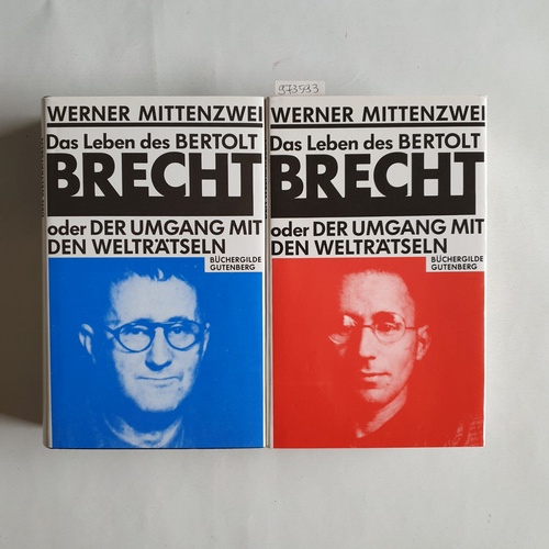 Mittenzwei, Werner  Das Leben des Bertolt Brecht oder Der Umgang mit den Welträtseln (2 Büchern, KOMPLETT) 