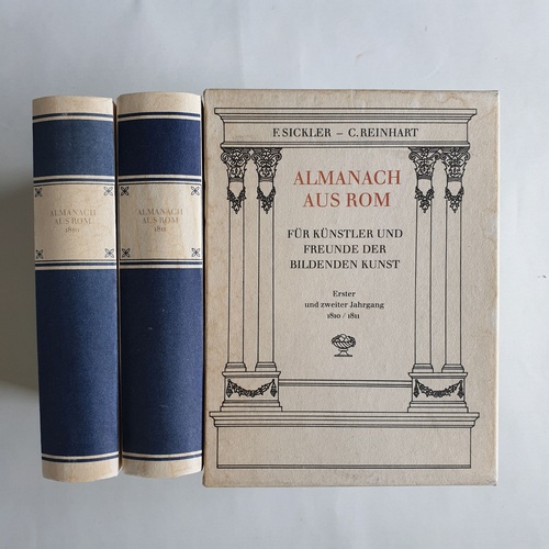 Reprint - Sickler, F. und C. Reinhart (Hrsg.)  Almanach aus Rom für Künstler und Freunde der Bildenden Kunst. (2 BÄNDE) 1. und 2. Jahrgang. 