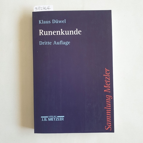 Düwel, Klaus (Verfasser)  Runenkunde 