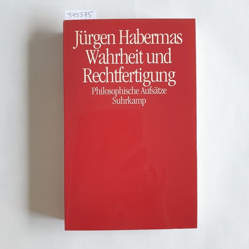 Habermas, Jürgen (Verfasser)  Wahrheit und Rechtfertigung philosophische Aufsätze 