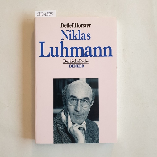 Horster, Detlef  Niklas Luhmann 