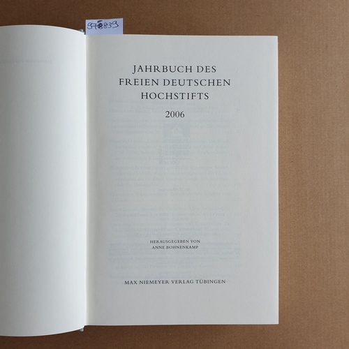 Perels, Christoph (Hrsg.)  Jahrbuch des Freien Deutschen Hochstifts. 2006 