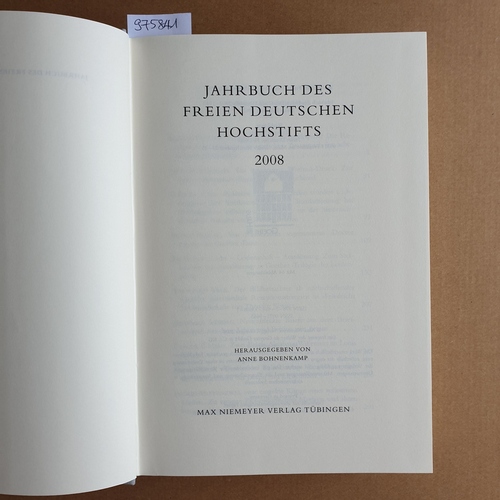 Perels, Christoph (Hrsg.)  Jahrbuch des Freien Deutschen Hochstifts. 2008 