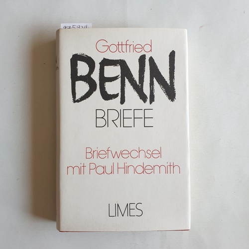 Hindemith, Paul (Hrsg.)  Briefe: Bd. 3., Briefwechsel mit Paul Hindemith 