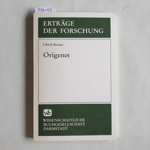 Berner, Ulrich   Origenes 