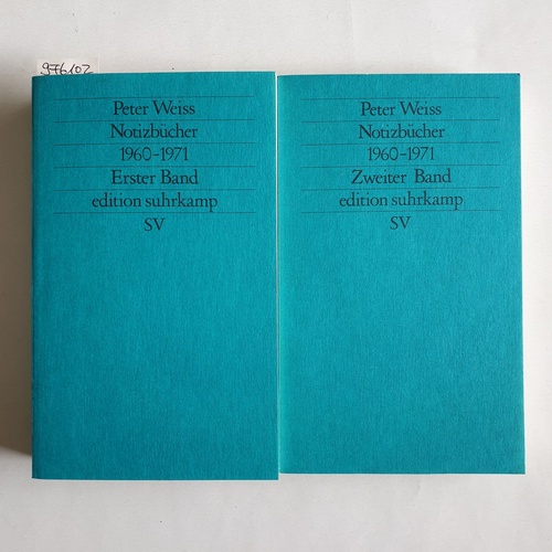 Weiss, Peter  Notizbücher 1960-1971 (2 Bände) 