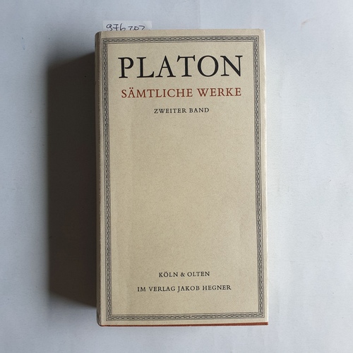 Platon   Platon. Sämtliche Werke. 2. Band 