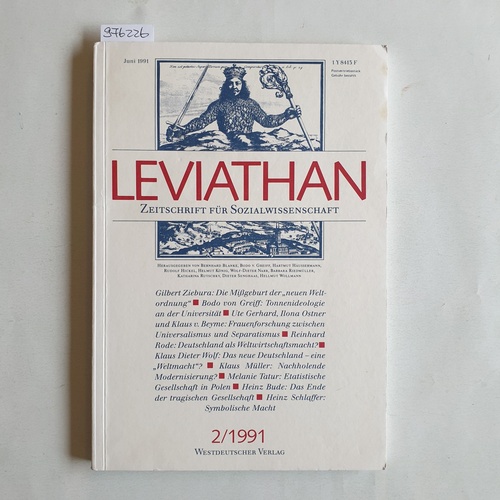 Freien Uni. Berlin (Hrsg.)  Leviathan - Zeitschrift für Sozialwissenschaft - 2/1991 