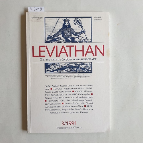 Freien Uni. Berlin (Hrsg.)  Leviathan - Zeitschrift für Sozialwissenschaft - 3/1991 