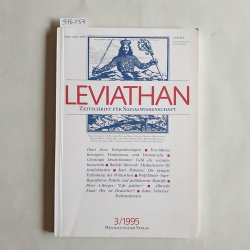 Freien Uni. Berlin (Hrsg.)  Leviathan - Zeitschrift für Sozialwissenschaft - 3/1995 