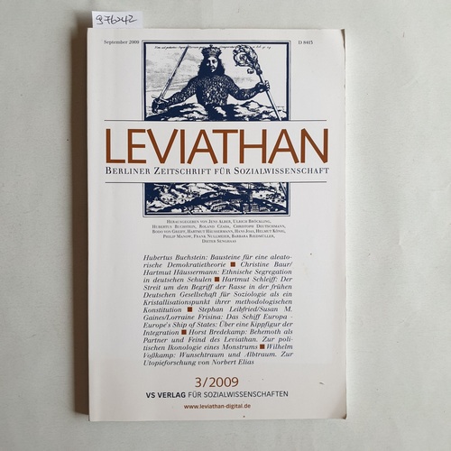 Freien Uni. Berlin (Hrsg.)  Leviathan - Zeitschrift für Sozialwissenschaft - 3/2009 