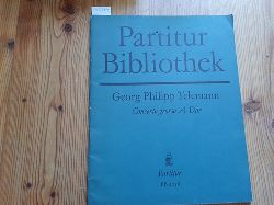 Telemann, Georg Philipp / Gnter Fleischhauer (Hrsg.)  Concerto grosso A-Dur fr zwei Flten, Fagott, Streicher und Basso continuo (= Breitkopf & Hrtels Partitur-Bibliothek, Nr. 4058) 