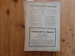 Arnold Berliner (Hrsg.)  Die Naturwissenschaften. Konvolut. 27 Hefte aus 1925 (27 HEFTE) 