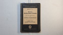 Senger, Franz  Reichs-Habilitations-Ordnung. Amtliche Bestimmungen ber den Erberb des Dr. habil. und der Lehrbefugnis an den deutschen wissenschaftlichen Hochschulen. 