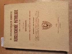 Diverse  Internationaler Kongre fr vergleichende Pathologie. Kongre. Badd. 1: Referate. Teil. 2: Abt. f. Pathologie d. Pflanzen. Immunitt der Pflanzen 