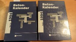 Prof. Josef Eibl (Schriftleitung)  Beton-Kalender 1994, Taschenbuch fr Beton-, Stahlbeton und Spannbeton sowie die verwandten Fcher, Teil I+II (2 BCHER) 