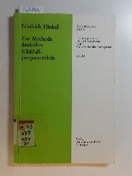 Hinkel, Friedrich  Zur Methode deutscher Rckfallprognosetafeln 