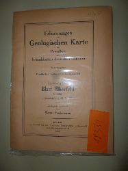 Paeckelmann, W.  Erluterungen zur Geologischen Karte von Preuen und benachbarten deutschen Lndern. - Lieferung 263 - Blatt Elberfeld - Nr. 2720, Gradabteilung 52, Nr.47. 