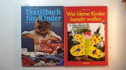 Jensen, Thea Bank  Ravensburger Textilbuch fr Kinder+Was kleine Kinder basteln wollen : mit Papier, Pappe, Holz, Stoff und Wolle (2 BCHER) 