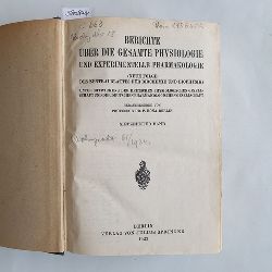 Oppenheimer, C. ; P. Rona  Berichte ber die gesamte Physiologie und experimentelle Pharmakologie Neue Folge des Zentralblatts fr Biochemie und Biophysik. Band 17 u. 18 in 1 Buch 