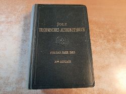 Hubert Joly  Joly Technisches Auskunftsbuch 1923. 29ter Jahrgang 