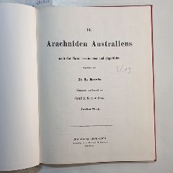 Koch, Ludwig  Die Arachniden Australiens : Nach der Natur beschrieben und abgebildet, Zweiter Teil; Das ist nur eine Kopie des Buches 