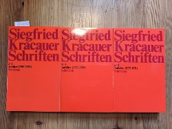 Kracauer, Siegfried  Schriften 5.1, 5.2, 5.3. Aufstze. 3 Bnde. (Hrsg.) von Inka Mlder-Bach (3 BCHER) 
