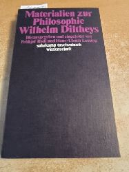 Rodi, Frithjof [Hrsg.]  Materialien zur Philosophie Wilhelm Diltheys 
