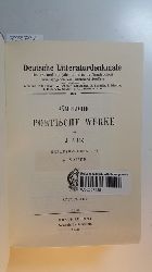 Uz, Johann Peter ; Szamatlski, Siegfried  Deutsche Literaturdenkmale des 18. und 19. Jahrhunderts - Nummer 33-41, Smtliche poetische Werke, Das Faustbuch des Christlich Meynenden nach dem Druck von 1725, Von deutscher Art und Kunst Einige fliegende Bltter (1773) 