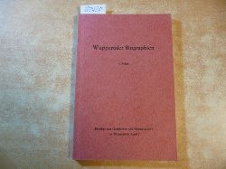 BAUM Marie-Luise (Hrsg.)  Wuppertaler Biographien. 4. Folge (Peter Baum, Wilh. Drpfeld, Ph. Faust, Aug. Mittelsten Scheid, Carl Riedel, Emil Rittershaus, u.a.) 